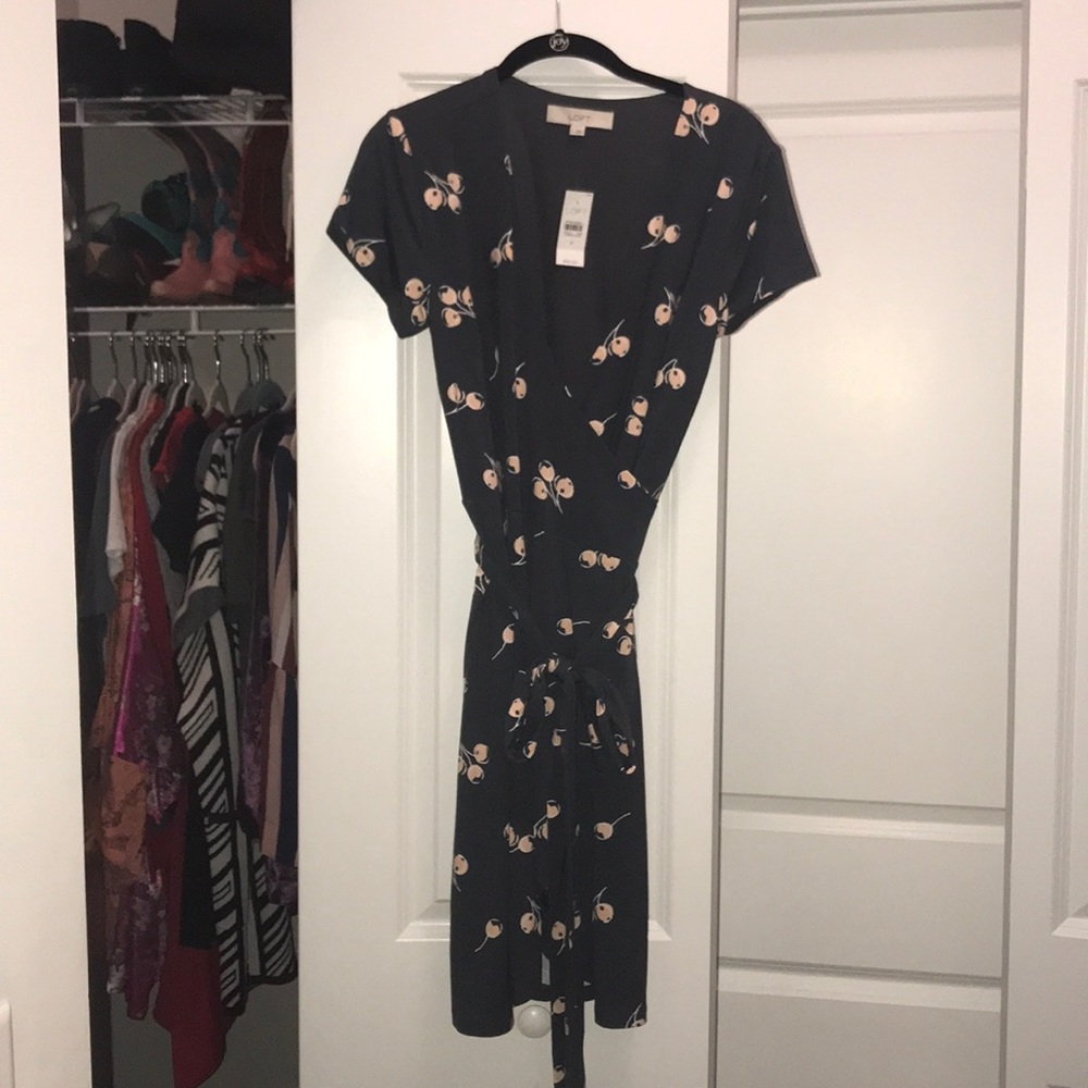 Cherry wrap dress